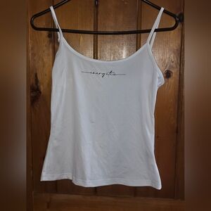 4 Pack White, Black, Red And Grey Spaghetti Strap Tops. All 4 Sold Together.